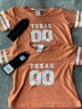 NWT UT Austin Longhorns Girls set of 2 t-shirts 3T & 5T